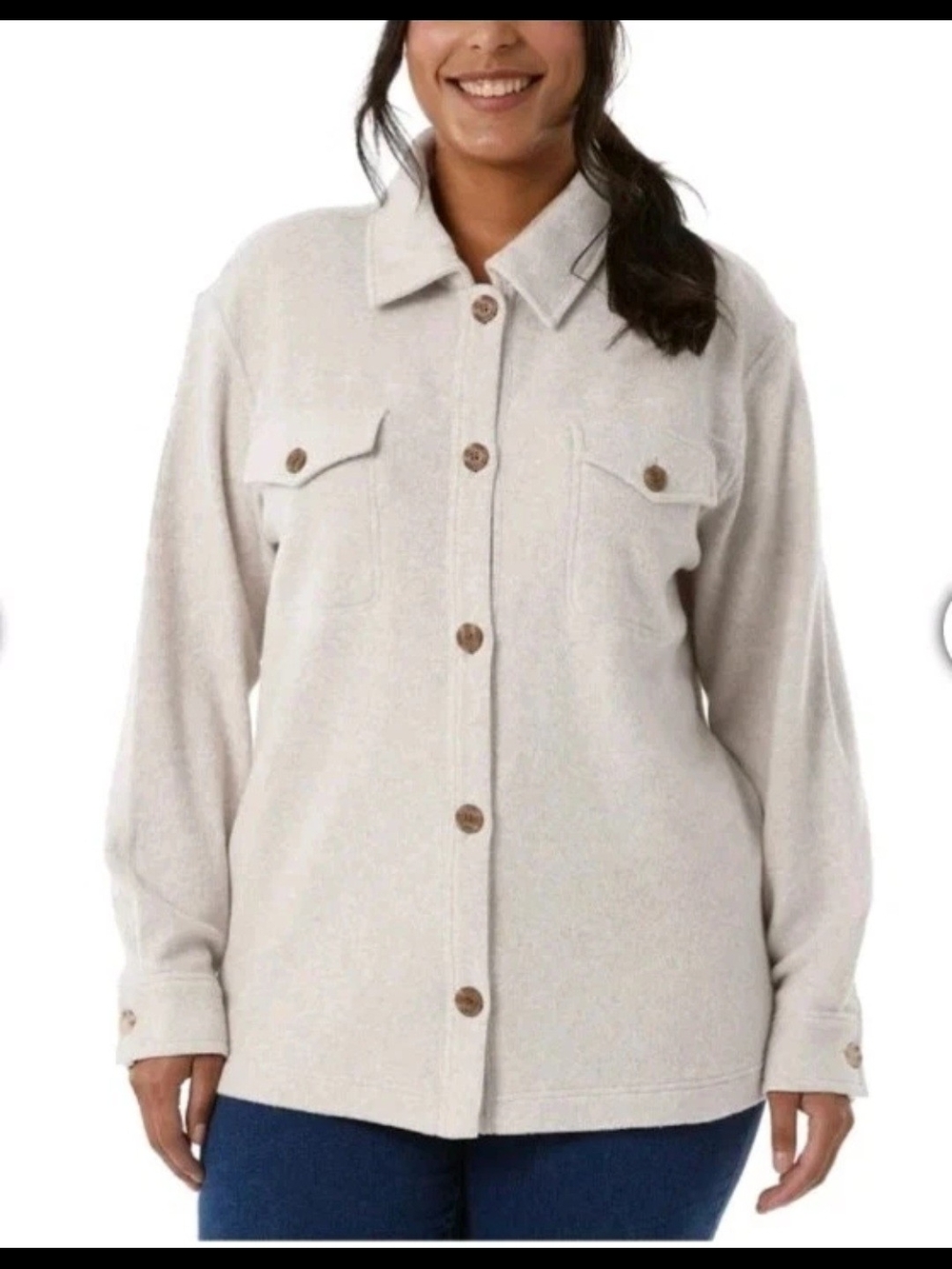 32 Degrees Button Up Fleece Shirt Women's XXL